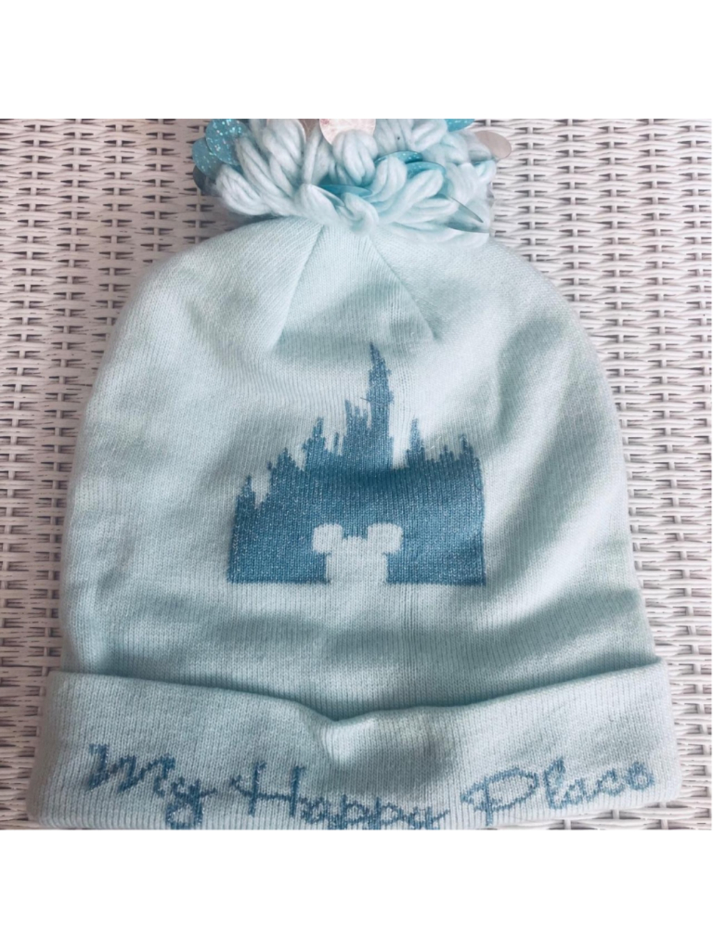Disney Parks Arendelle Aqua Pom Beanie